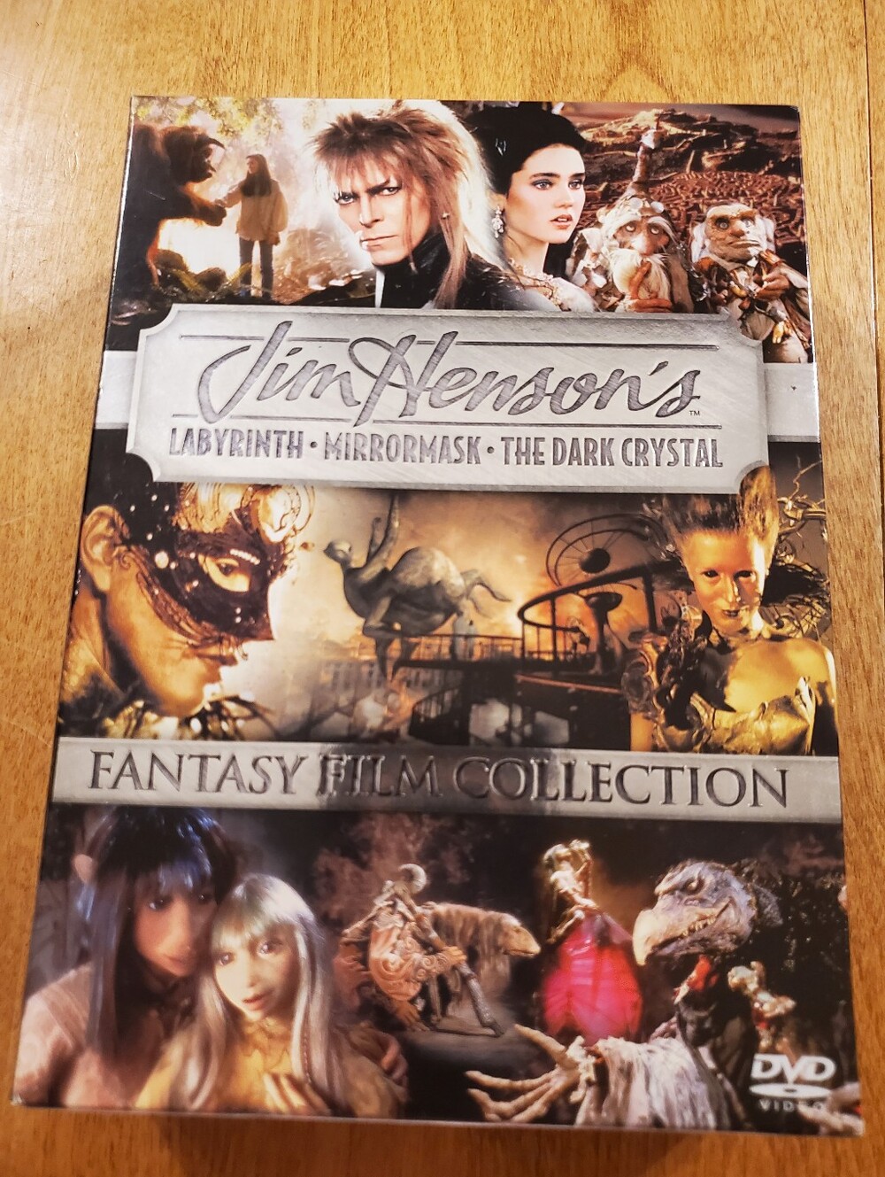 Jim Henson's Fantasy Film Collection DVD. Labyrinth, Mirrormask,The Dark Crystal